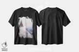 تیشرت مشکی طرح دار ابرگرد، عکاسی ترکیبی اثر ای ان.پی اس | فروشگاه ایماژ