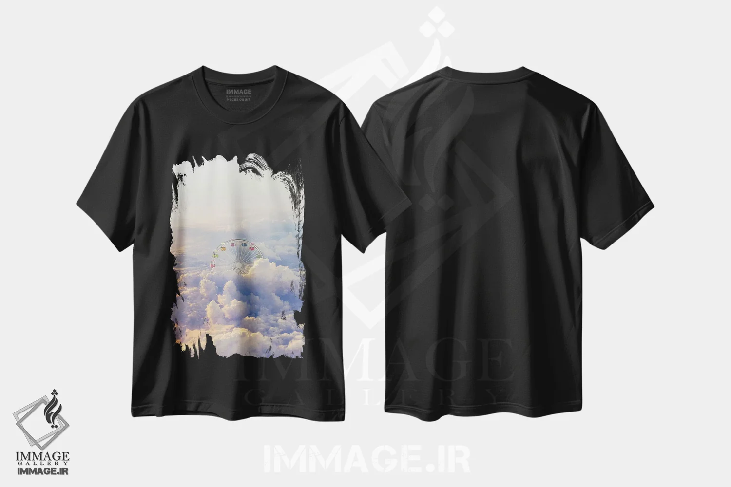 تیشرت مشکی طرح دار همیشه آفتابی، عکاسی ترکیبی اثر ای ان.پی اس | immage.ir