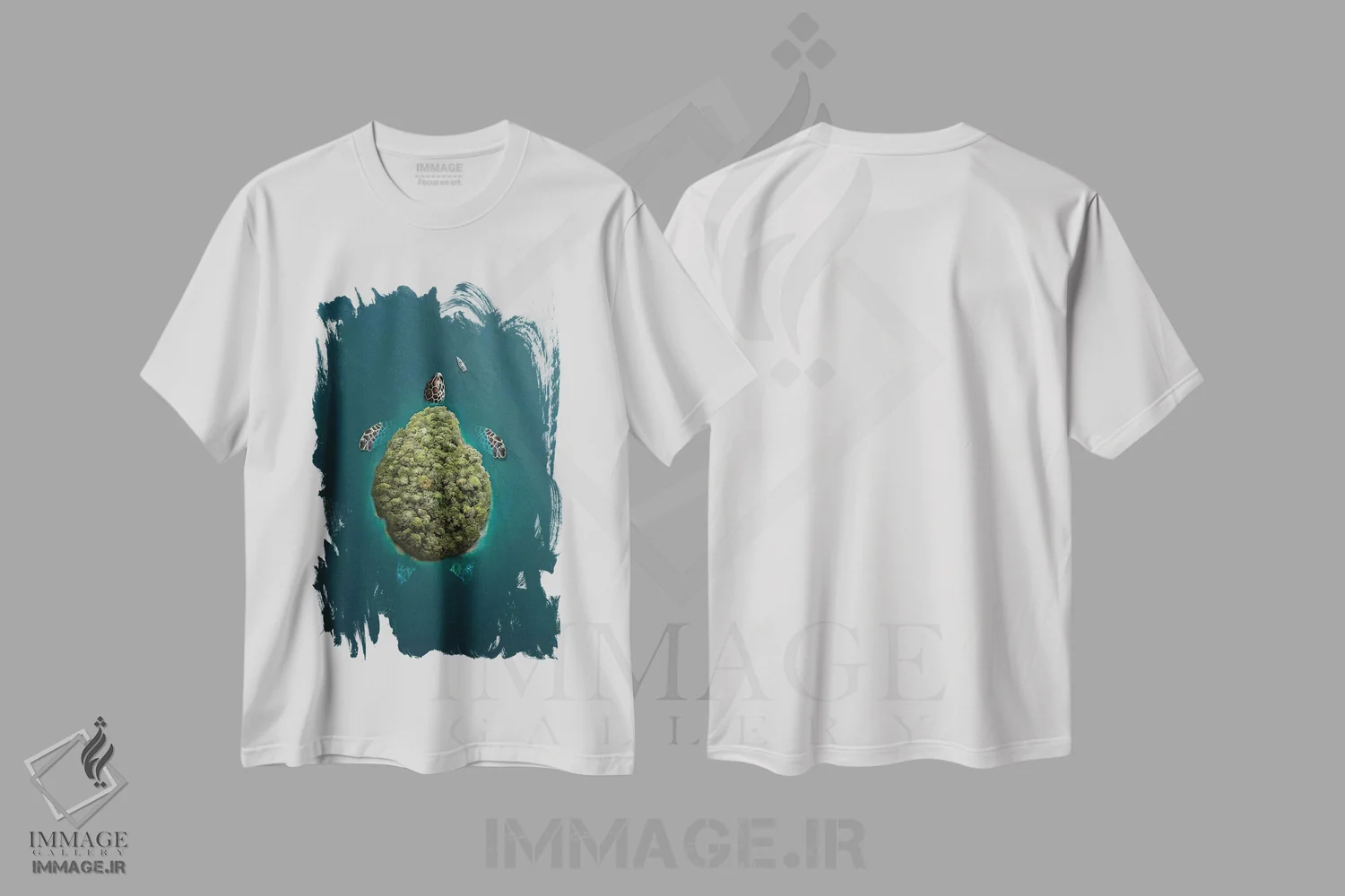 تیشرت سفید طرح دار ترتوا، عکاسی ترکیبی اثر ای ان.پی اس | فروشگاه ایماژ