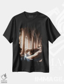 تیشرت مشکی طرح دار هشتمین شگفتی، عکاسی ترکیبی اثر ای ان.پی اس | فروشگاه ایماژ