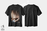 تیشرت مشکی طرح دار هشتمین شگفتی، عکاسی ترکیبی اثر ای ان.پی اس | فروشگاه ایماژ