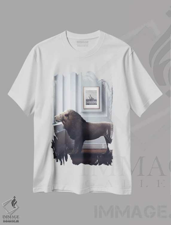 تیشرت سفید طرح دار مقدر شده، عکاسی ترکیبی اثر ای ان.پی اس | immage.ir