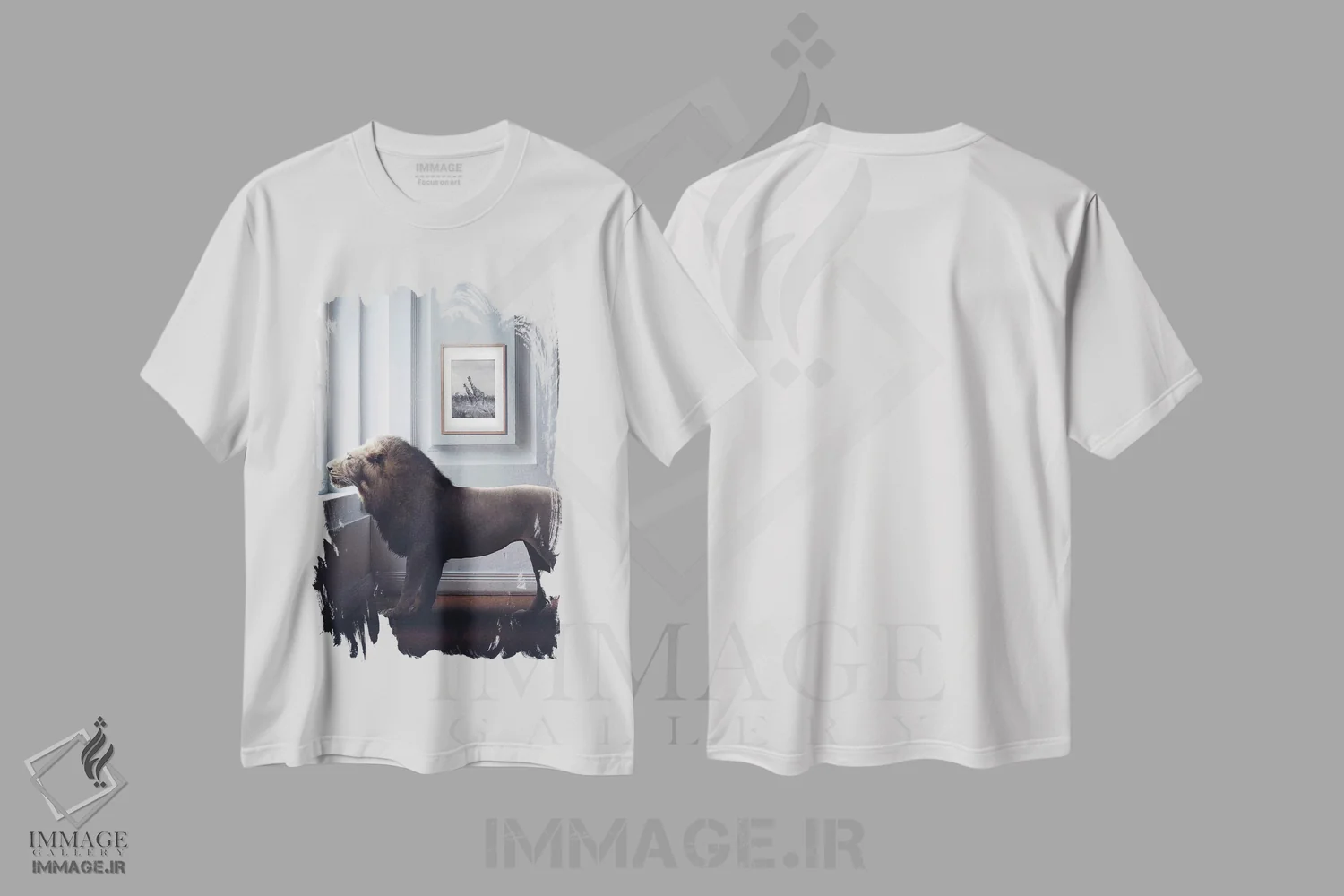 تیشرت سفید طرح دار مقدر شده، عکاسی ترکیبی اثر ای ان.پی اس | immage.ir