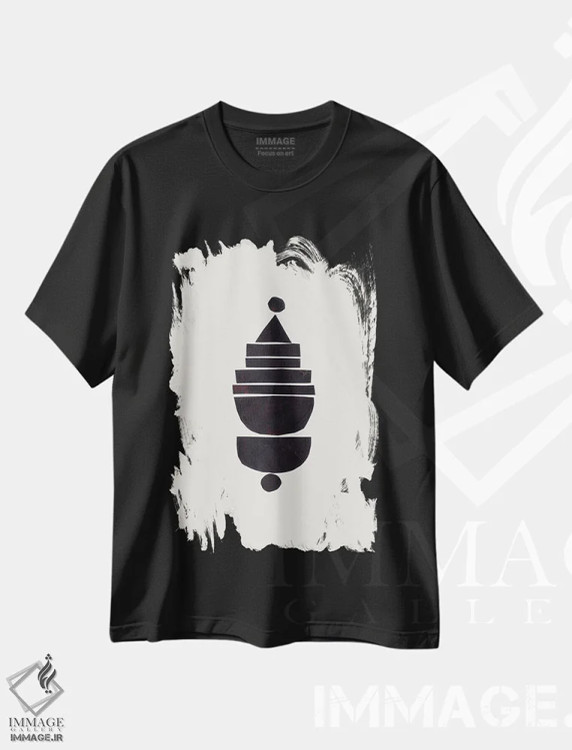 تیشرت مشکی طرح دار کشتی نوح اثر ان شیپ | immage.ir