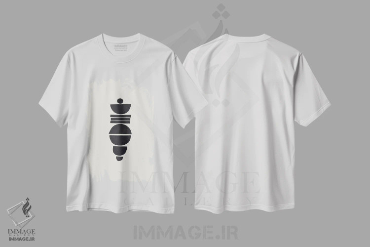تیشرت سفید طرح دار سنجاقک اثر ان شیپ | فروشگاه ایماژ