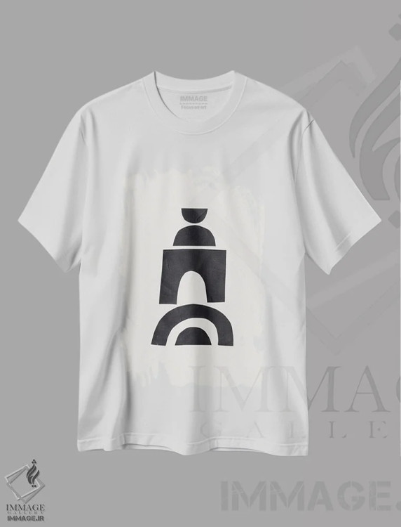 تیشرت سفید طرح دار دروازه های شهر اثر ان شیپ | فروشگاه ایماژ