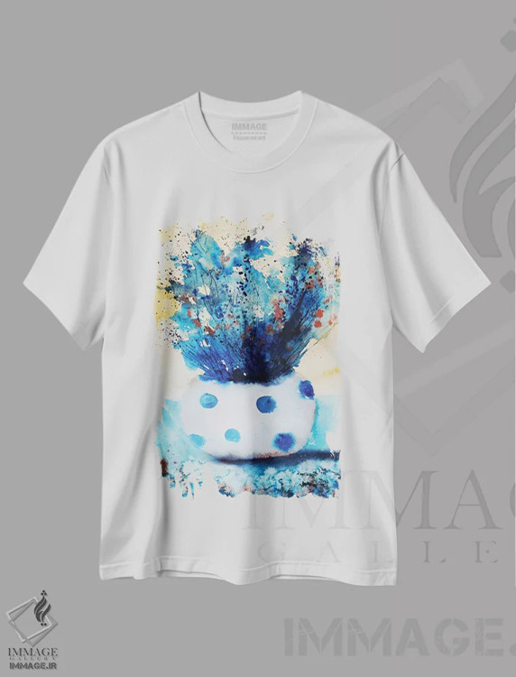 تیشرت سفید طرح دار فراموشم نکن، تزئینی اثر اوگنیا اسمیرنوا | فروشگاه ایماژ