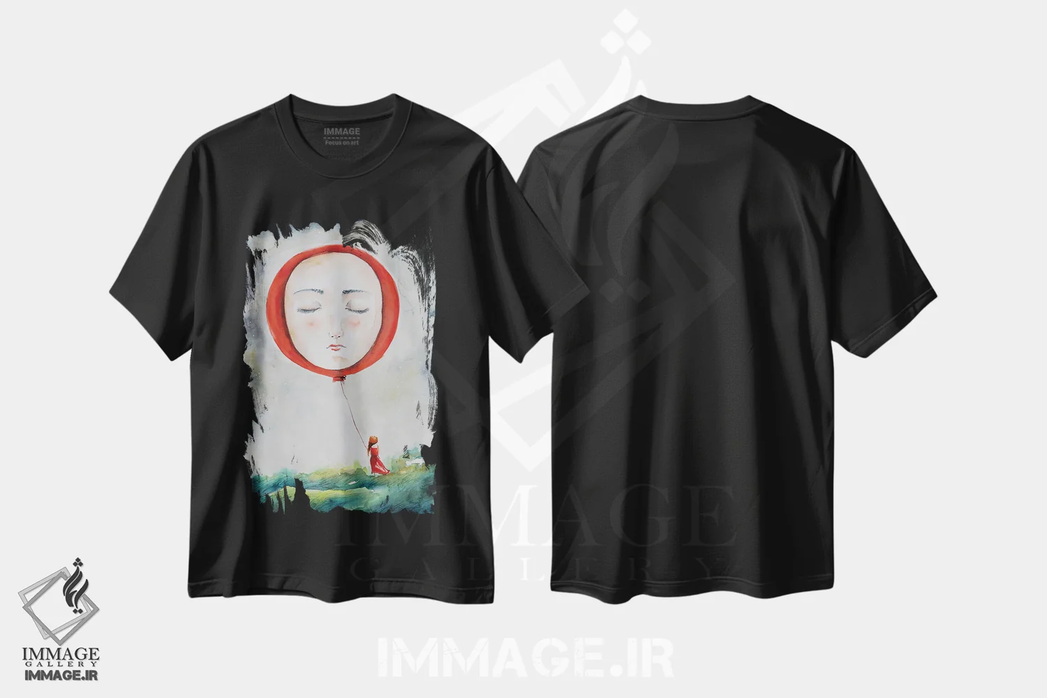 تیشرت مشکی طرح دار روح، مدیوم اثر اوگنیا اسمیرنوا | فروشگاه ایماژ