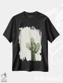 تیشرت مشکی طرح دار هنر کاکتوس، تزئینی اثر اوگنیا اسمیرنوا | immage.ir