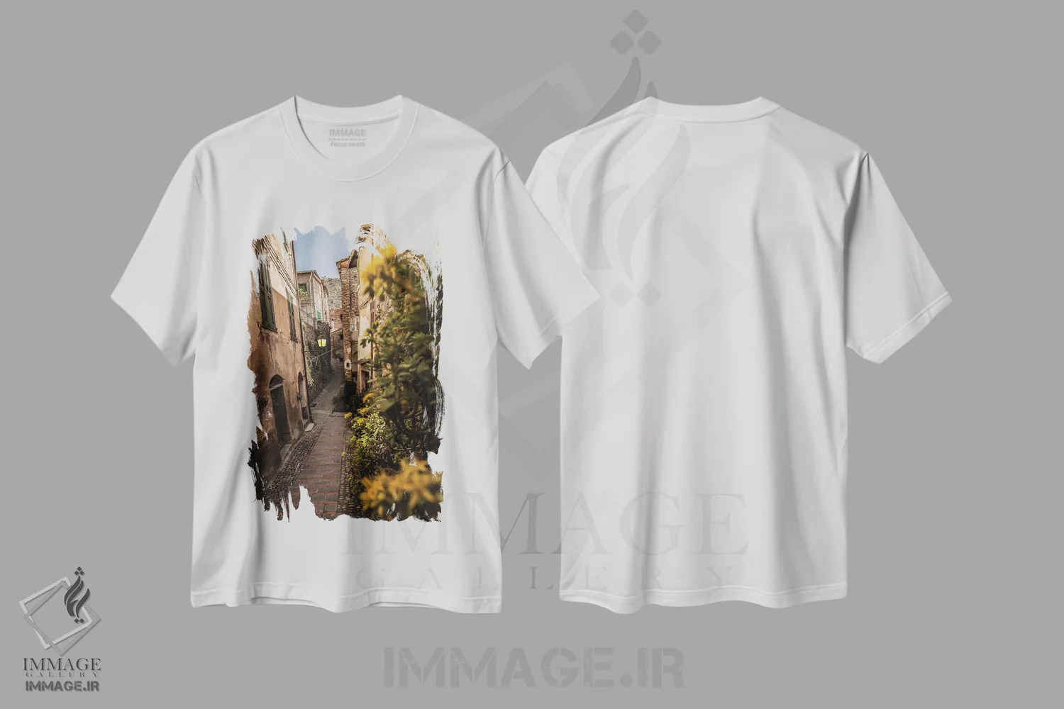 تیشرت سفید طرح دار بادالوکو، لیگوریا، ایتالیا، مدیوم اثر انزو رومانو | فروشگاه ایماژ