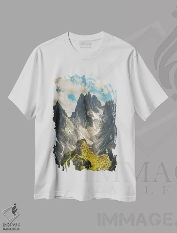 تیشرت سفید طرح دار کادینی دی میزورین، مدیوم اثر انزو رومانو | immage.ir