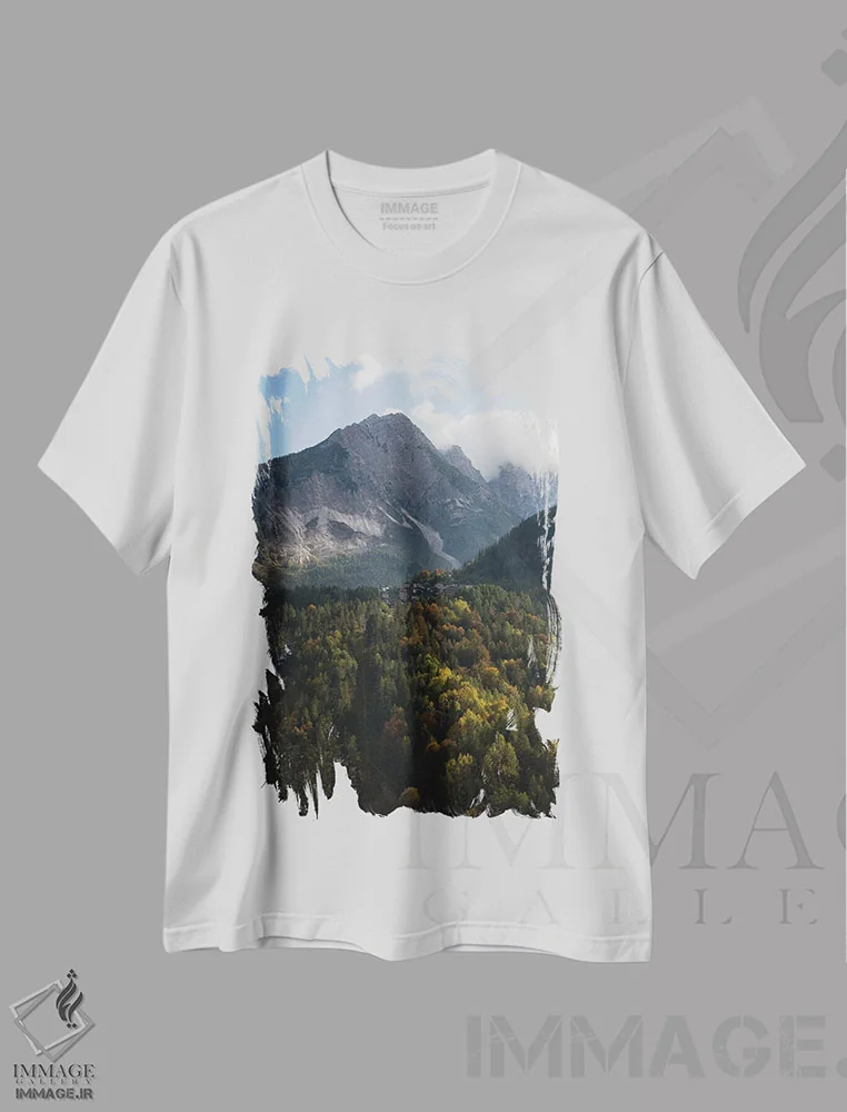 تیشرت سفید طرح دار چیبیانا، مدیوم اثر انزو رومانو | فروشگاه ایماژ