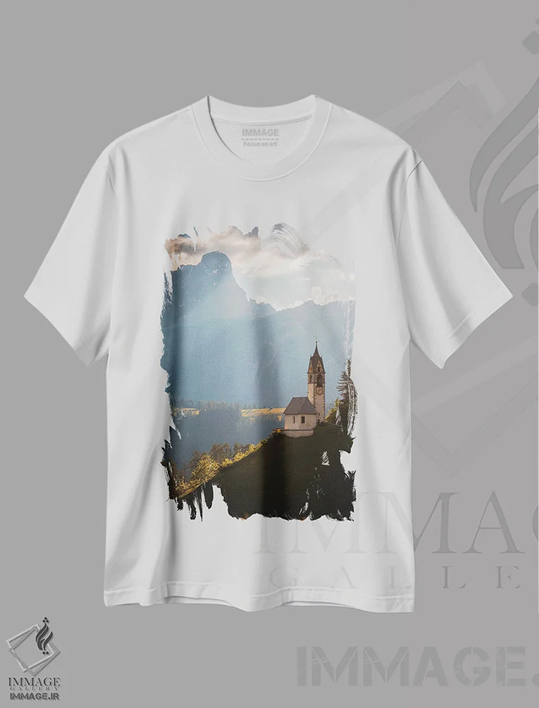 تیشرت سفید طرح دار آلتابدیا، مدیوم اثر انزو رومانو | فروشگاه ایماژ