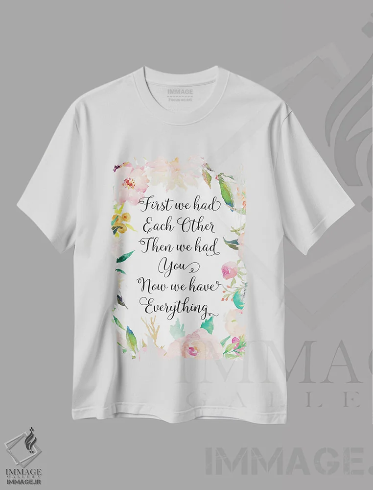 تیشرت سفید طرح دار آثار ادن پرینتیبلز - فروشگاه ایماژ