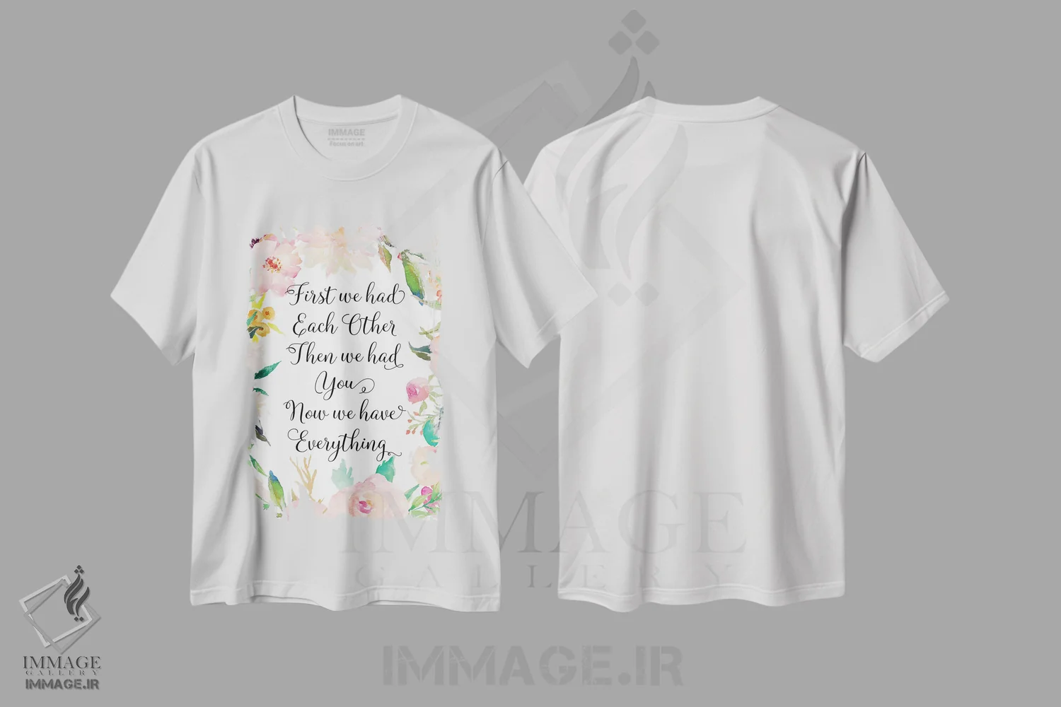 تیشرت سفید طرح دار آثار ادن پرینتیبلز - فروشگاه ایماژ