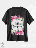 تیشرت مشکی طرح دار سلام زیبارو، تزئینی اثر ادن پرینتیبلز | immage.ir
