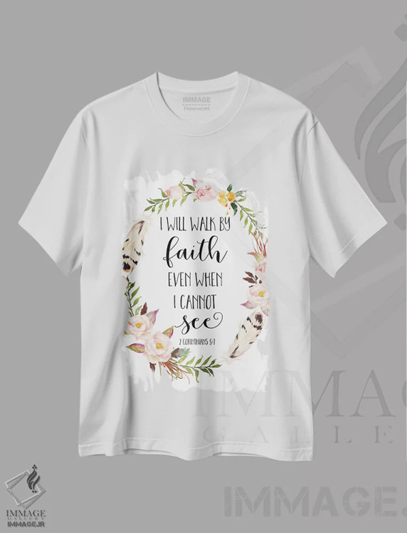 تیشرت سفید طرح دار آثار ادن پرینتیبلز - فروشگاه ایماژ