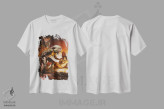 تیشرت سفید طرح دار سفر تارزان، هنر دیجیتال اثر بوریس والِخو | فروشگاه ایماژ