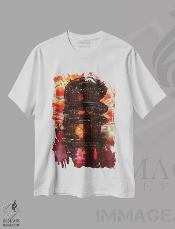 تیشرت سفید طرح دار سپیده دم روزی نو، دکوراسیون جایگزین اثر ایوان رودز | immage.ir