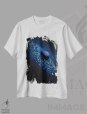 تیشرت سفید طرح دار نپتون برقی، دکوراسیون جایگزین اثر ایوان رودز | فروشگاه ایماژ
