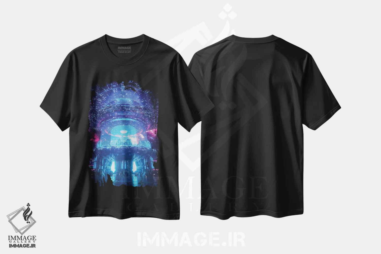 تیشرت مشکی طرح دار اولین برخورد، دکوراسیون جایگزین اثر ایوان رودز | immage.ir