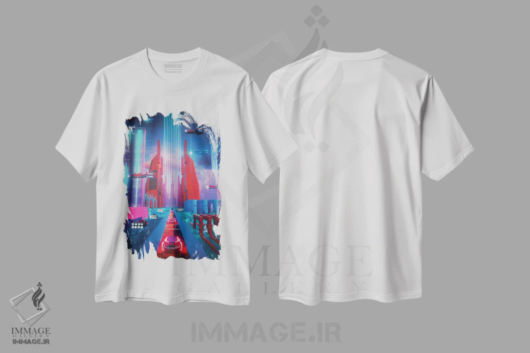تیشرت سفید طرح دار فیوچرما، دکوراسیون جایگزین اثر ایوان رودز | immage.ir