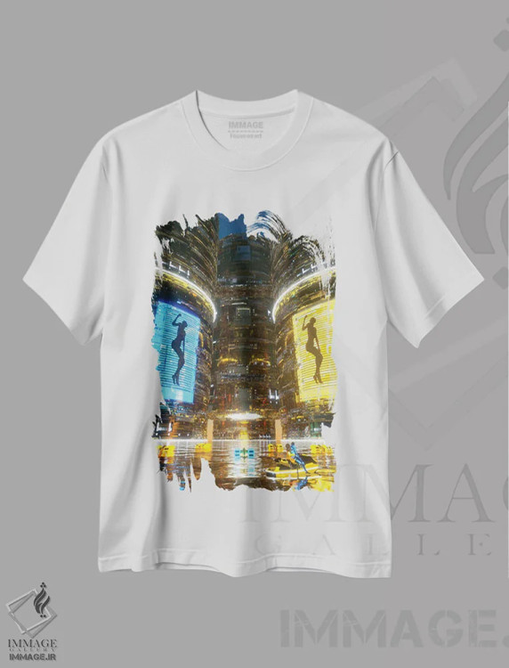 تیشرت سفید طرح دار ارتعاشات خوب، دکوراسیون جایگزین اثر ایوان رودز | immage.ir