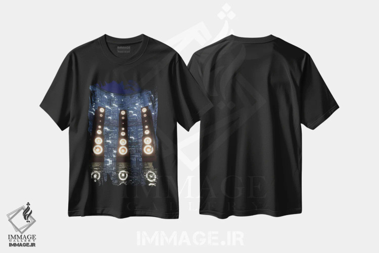 تیشرت مشکی طرح دار هاوس بیس، دکوراسیون جایگزین اثر ایوان رودز | immage.ir