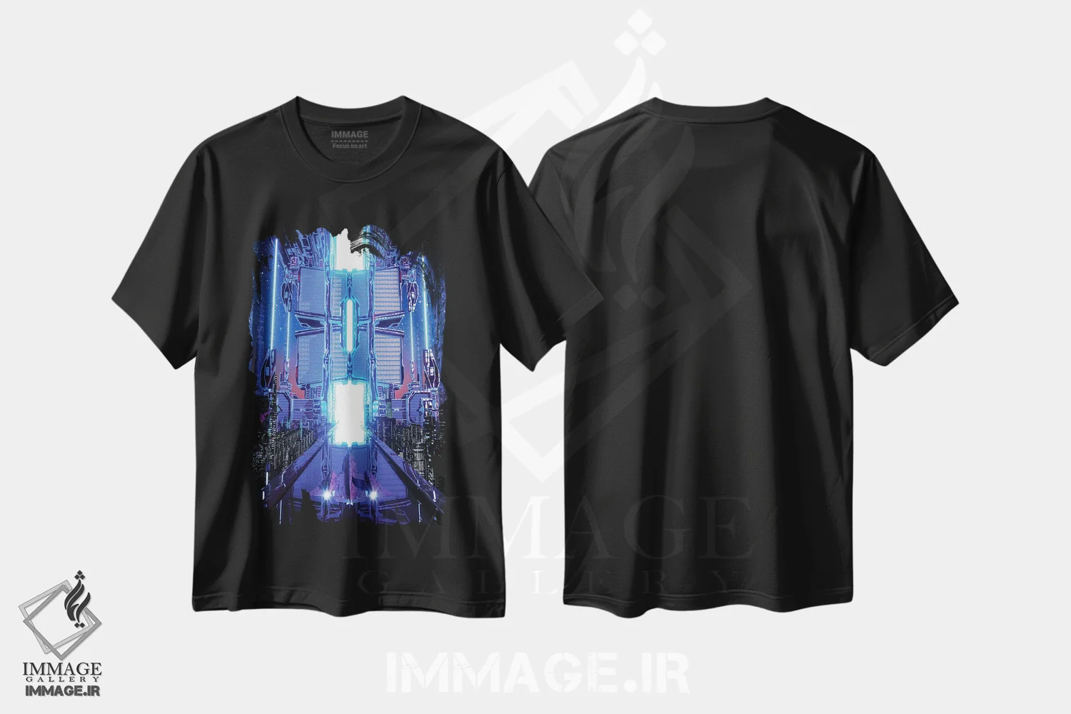 تیشرت مشکی طرح دار ترمینال زد، دکوراسیون جایگزین اثر ایوان رودز | immage.ir