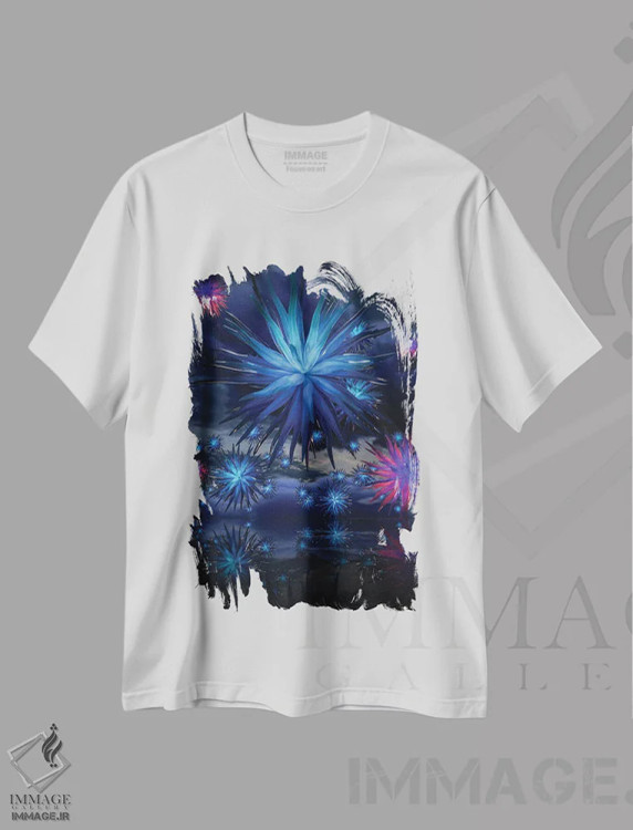 تیشرت سفید طرح دار جوجه تیغی ها، دکوراسیون جایگزین اثر ایوان رودز | فروشگاه ایماژ