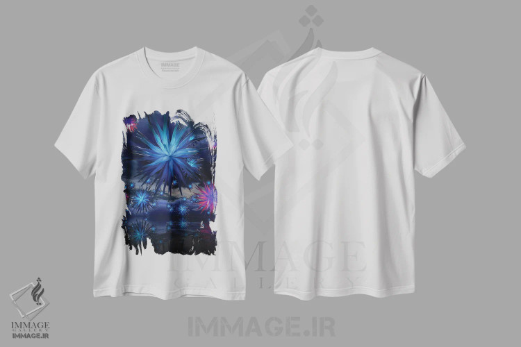 تیشرت سفید طرح دار جوجه تیغی ها، دکوراسیون جایگزین اثر ایوان رودز | فروشگاه ایماژ