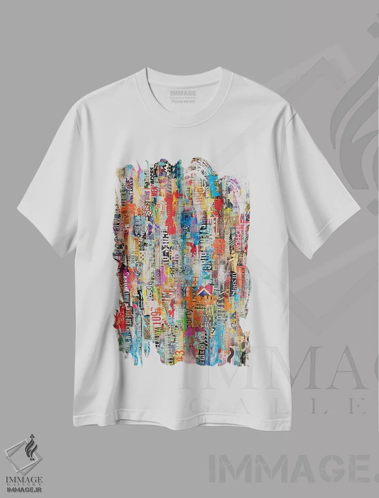تیشرت سفید طرح دار مترومیکس ۲۲ اثر ارین اشلی | immage.ir