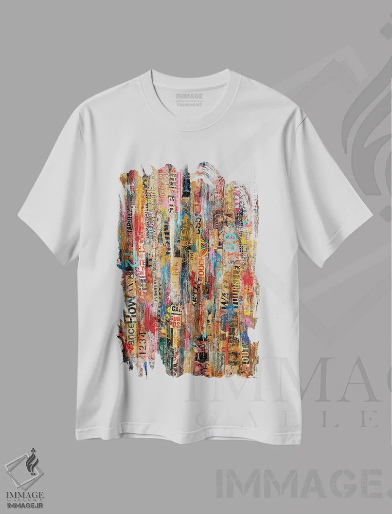 تیشرت سفید طرح دار مترومیکس ۶ اثر ارین اشلی | فروشگاه ایماژ