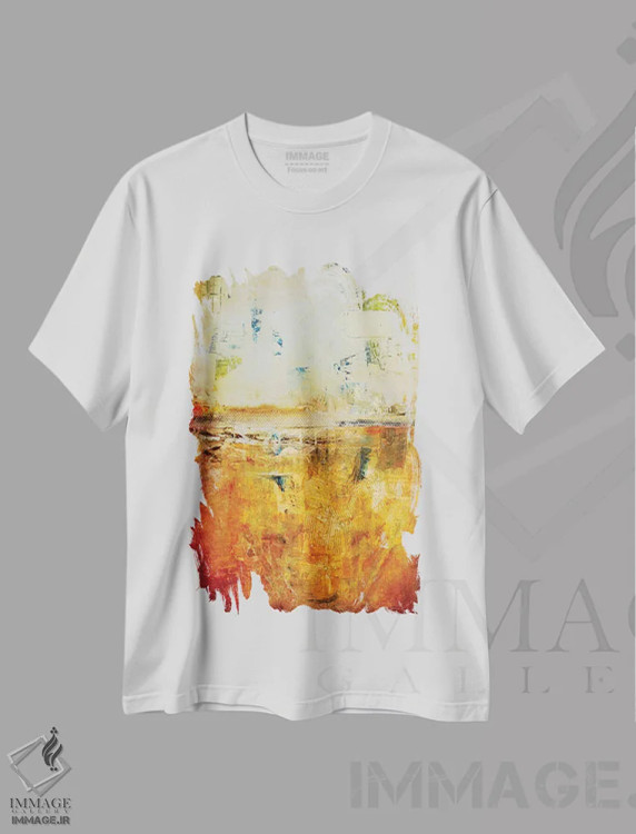 تیشرت سفید طرح دار داستان در چشمان تو اثر ارین اشلی | فروشگاه ایماژ