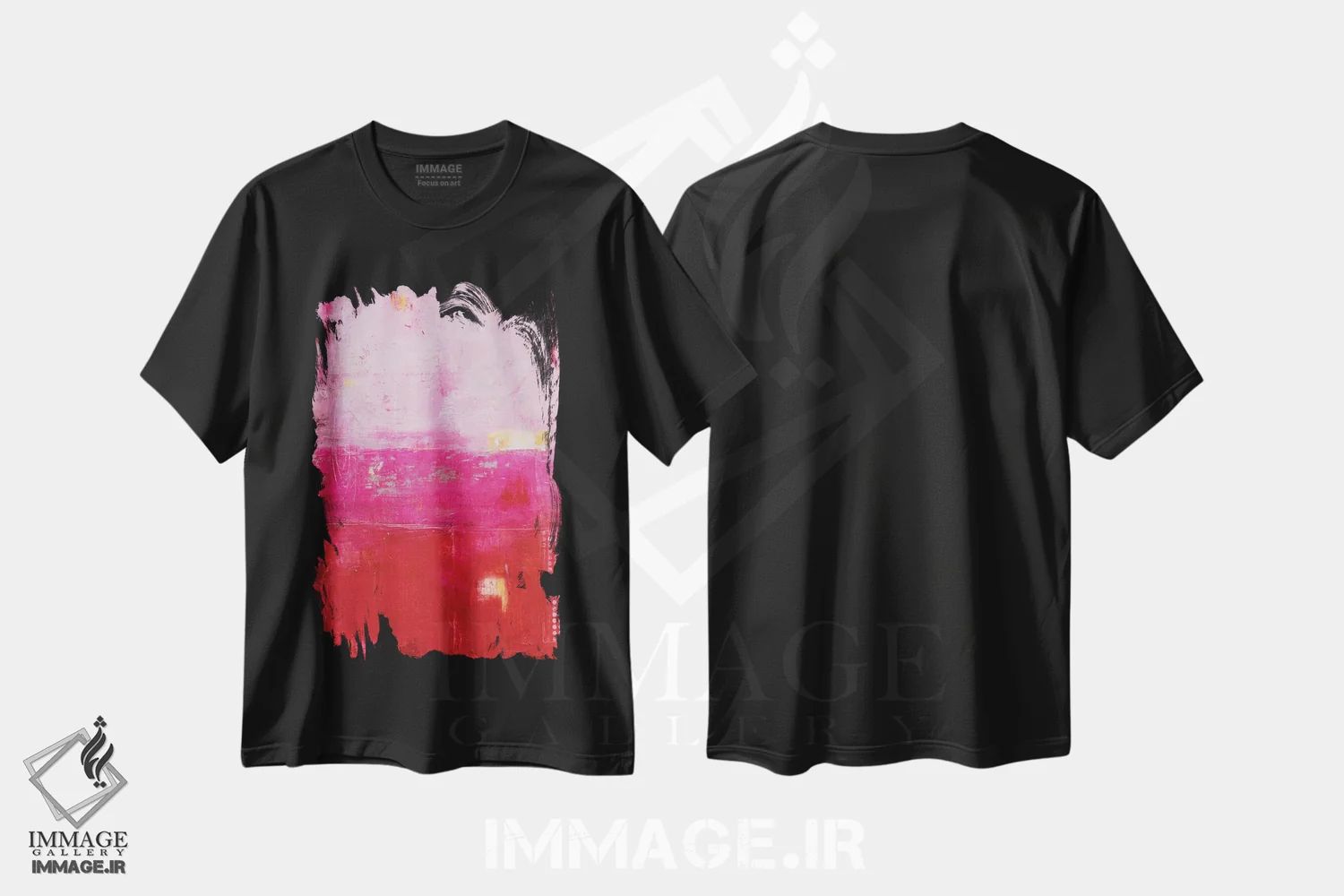 تیشرت مشکی طرح دار چرخ وفلک تابستانی اثر ارین اشلی | immage.ir