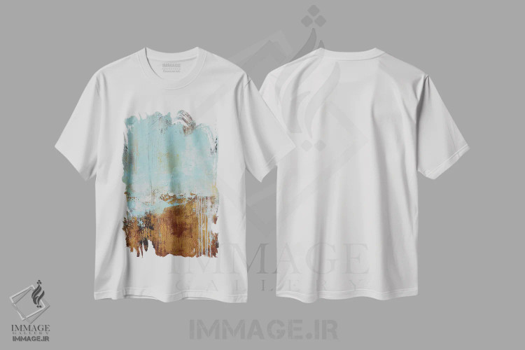 تیشرت سفید طرح دار بال غربی اثر ارین اشلی | فروشگاه ایماژ