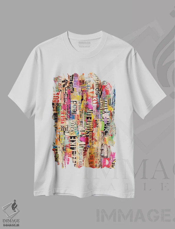 تیشرت سفید طرح دار مترومیکس ۲۶ اثر ارین اشلی | فروشگاه ایماژ