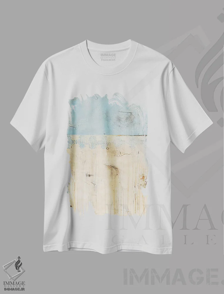 تیشرت سفید طرح دار کلبهٔ فرسوده اثر ارین اشلی | فروشگاه ایماژ