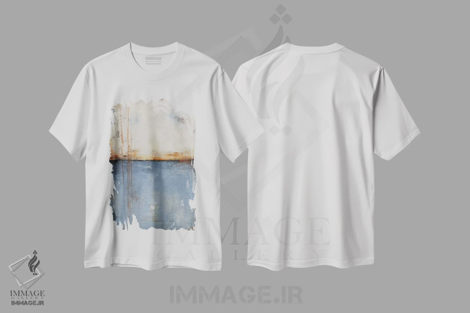 تیشرت سفید طرح دار زمان وعده داده شده اثر ارین اشلی | immage.ir