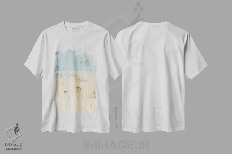 تیشرت سفید طرح دار کلبهٔ فرسوده اثر ارین اشلی | فروشگاه ایماژ