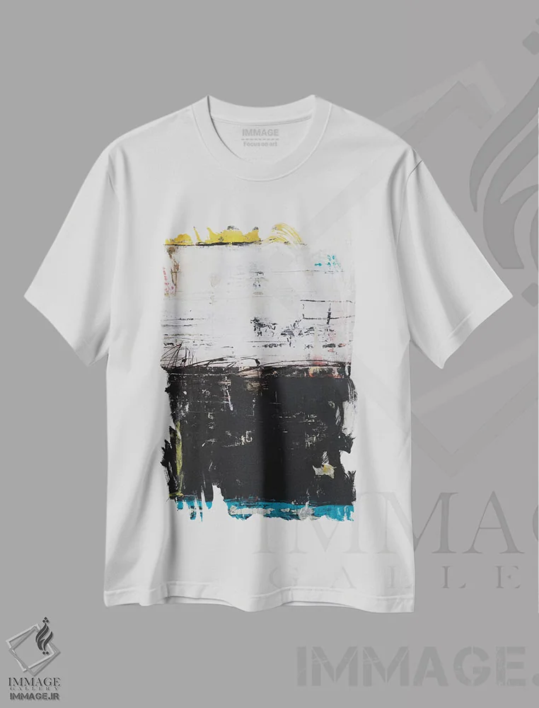 تیشرت سفید طرح دار خشن و بی پروا اثر ارین اشلی | فروشگاه ایماژ