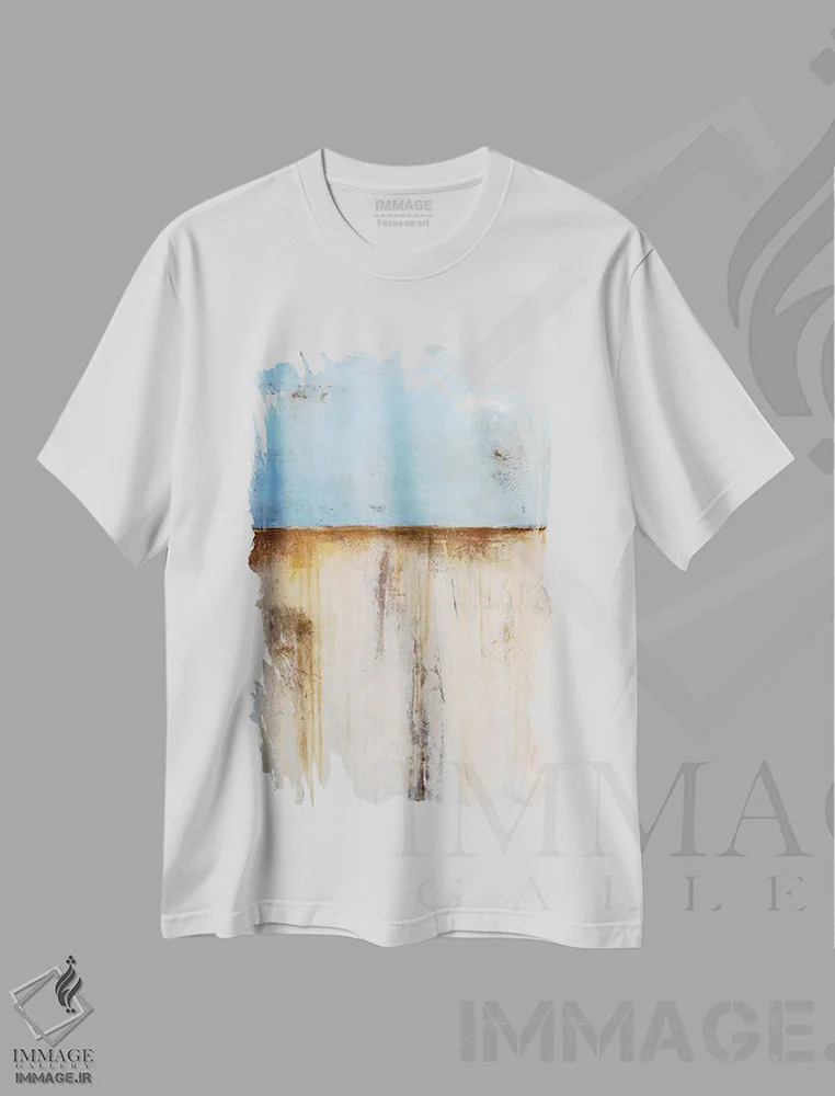 تیشرت سفید طرح دار استراحت ظهر اثر ارین اشلی | فروشگاه ایماژ