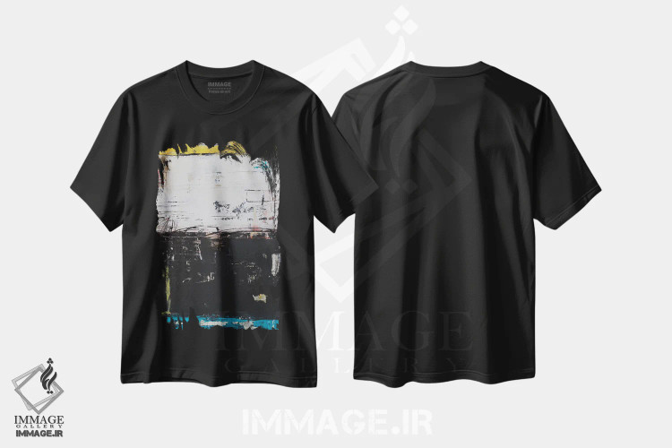 تیشرت مشکی طرح دار خشن و بی پروا اثر ارین اشلی | immage.ir