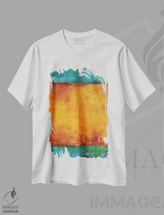 تیشرت سفید طرح دار حال و هوای سفر اثر ارین اشلی | immage.ir