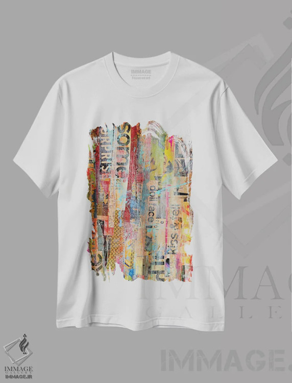 تیشرت سفید طرح دار مترومیکس دو اثر ارین اشلی | فروشگاه ایماژ