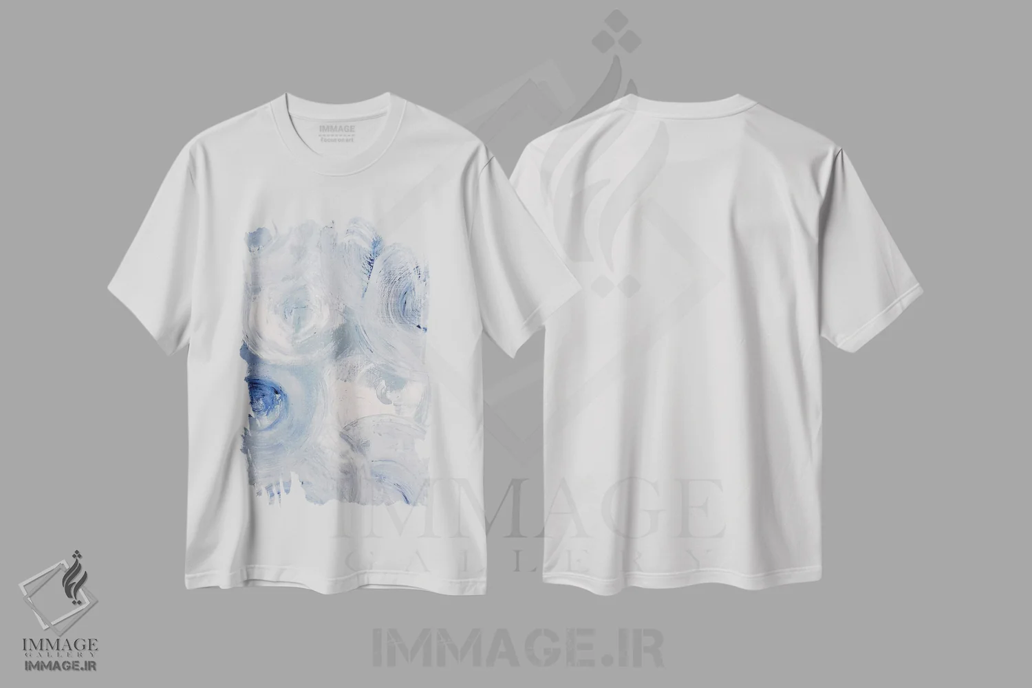 تیشرت سفید طرح دار هالهٔ چرخان اثر ارین اشلی | فروشگاه ایماژ