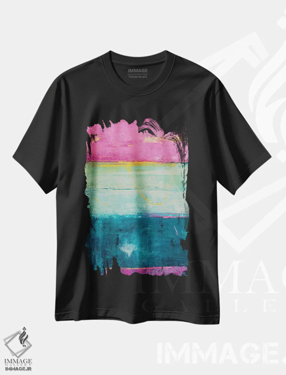تیشرت مشکی طرح دار جشن بگیر اثر ارین اشلی | فروشگاه ایماژ