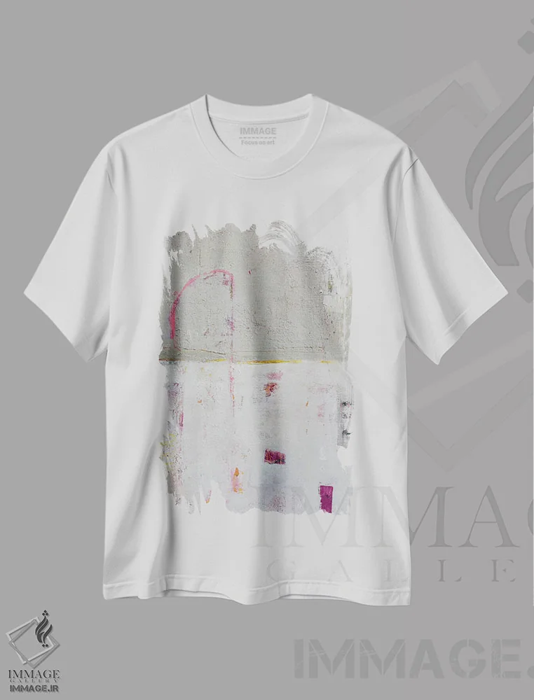 تیشرت سفید طرح دار کافه پیاده رو اثر ارین اشلی | immage.ir
