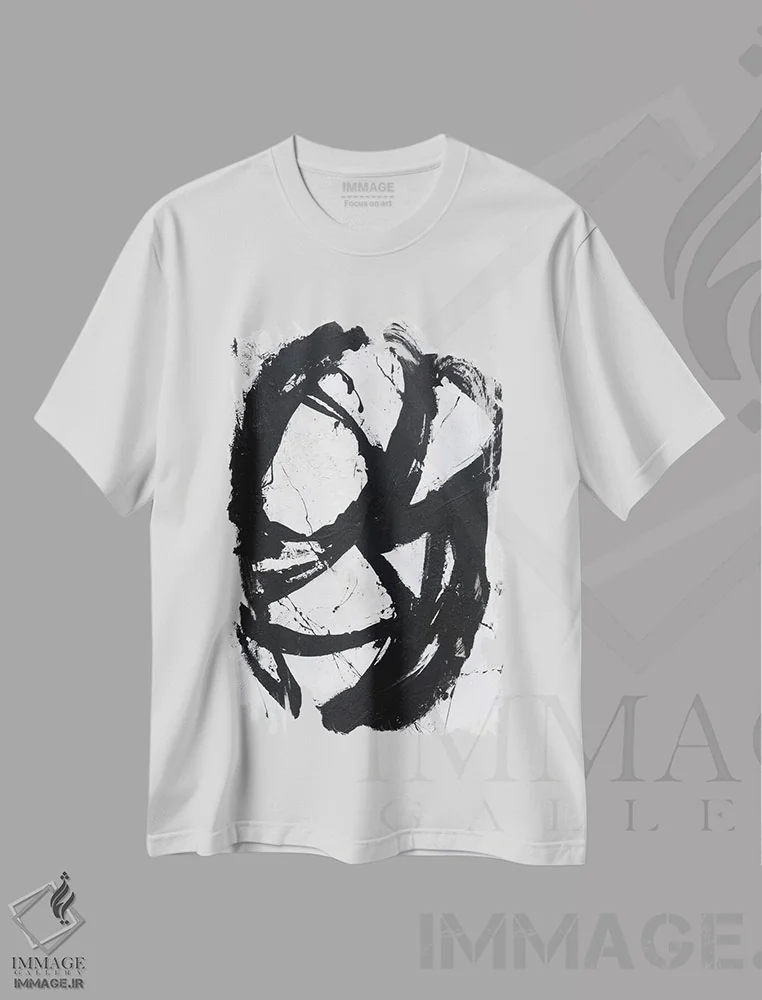 تیشرت سفید طرح دار تک پیک ۲ اثر ارین اشلی | فروشگاه ایماژ