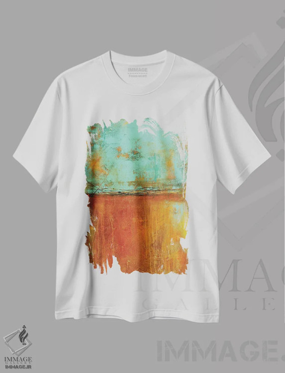 تیشرت سفید طرح دار قوطی شهر اثر ارین اشلی | فروشگاه ایماژ